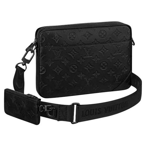 louis vuitton black mens bag|More.